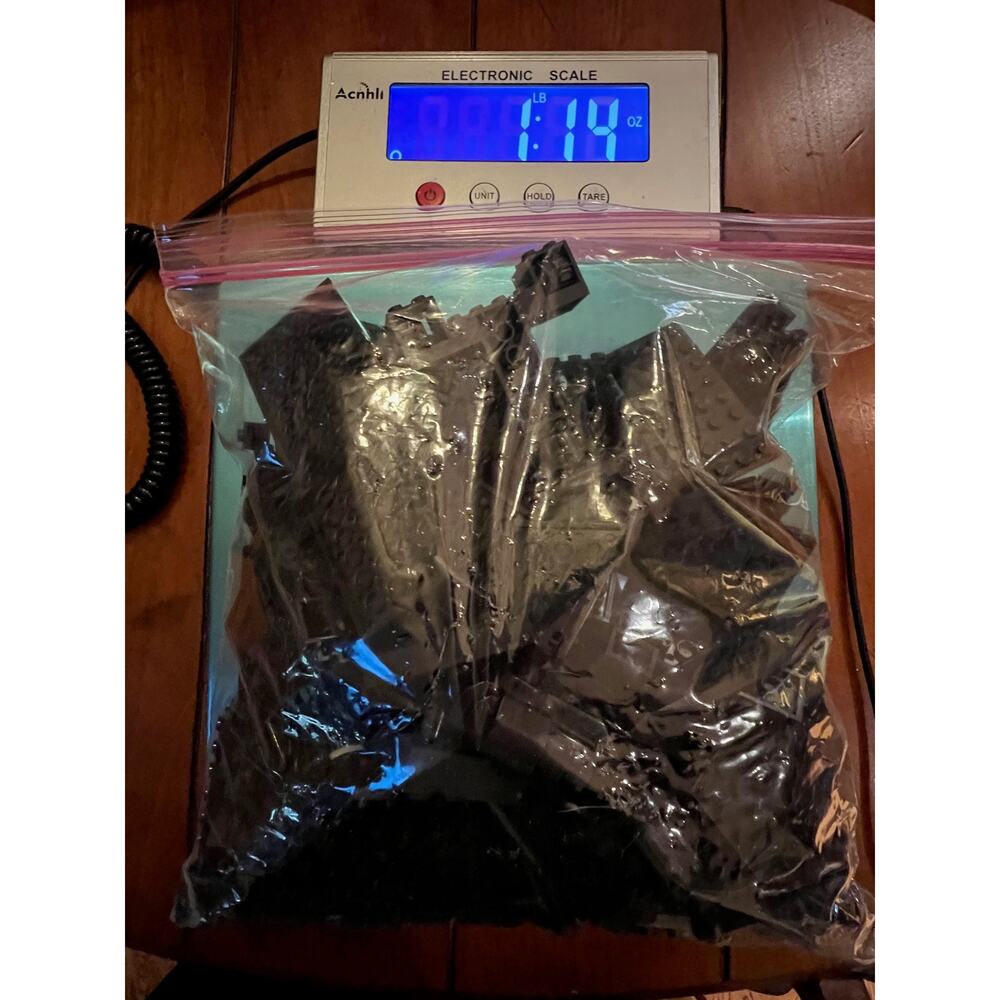 All Black Lego Pieces 1 bag = 1 lb. 14 oz.